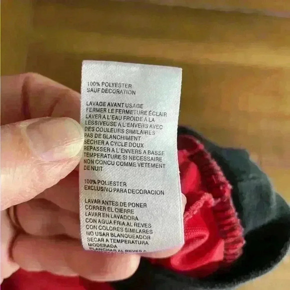 Michael Jordan 23 Kids 12M Full Zip Jacket Red, Black and White - Picture 6 of 9